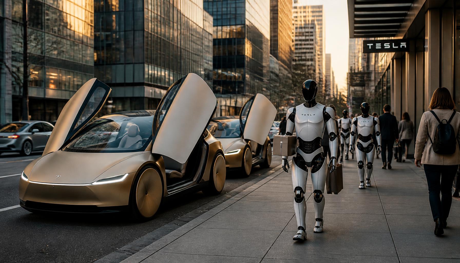 Cybercab i Optimus: gdy roboty zaczynają produkować roboty